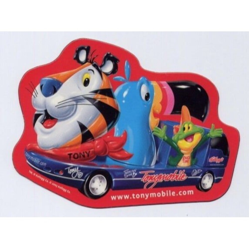 Tony The Tiger Tonymobile Refrigerator Magnet Kellogg Cereal